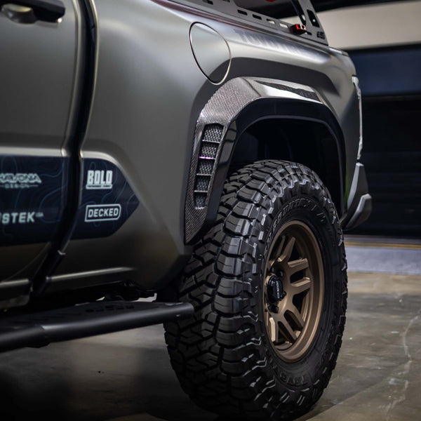 Seibon 2024 + Toyota Tacoma TRD PRO Front & Rear Carbon Fiber Fender Flares