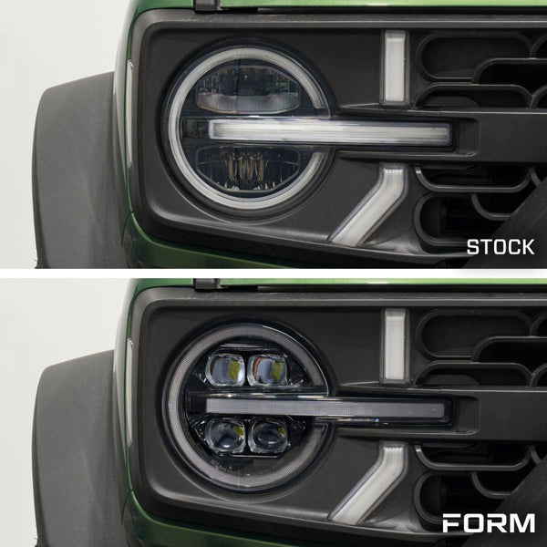 Form Lighting 2021+ Ford Bronco LED Projector Headlights (Pair)