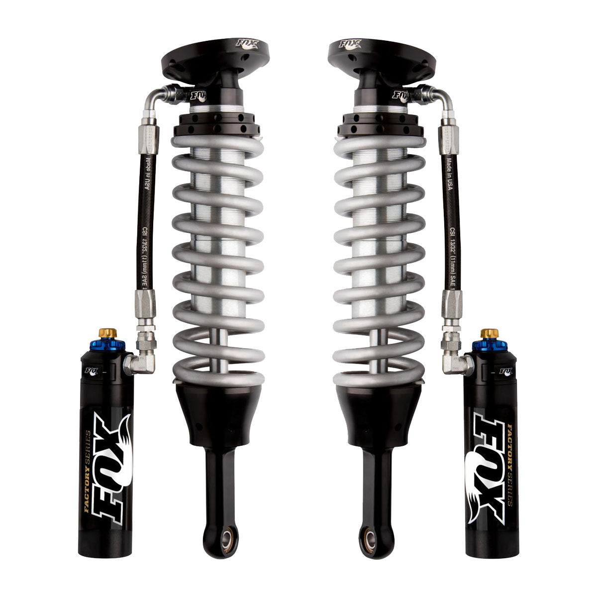Fox 2015 - 2020 Ford F-150 4WD Front 2.5 Factory Series 5.35in. R/R Coilover Shock Set w/DSC Adj. / 0-2in. Lift