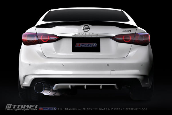 Tomei Expreme Ti Full Titanium Muffler Kit 89.1mm for Infiniti Q50 2014-2024