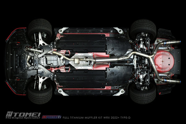 Tomei Full Titanium Muffler Kit Expreme Ti Type D Catback Exhaust - 2022 + Subaru VB WRX