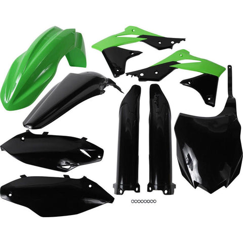 Acerbis 2013 - 2016 Kawasaki KX250F Full Plastic Kit - Green/Black Original 13