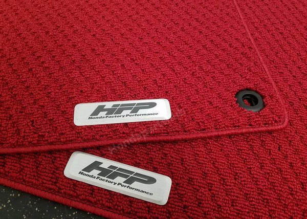 Genuine Honda 2016-2021 Civic Coupe HFP Red Carpet Floor Mat Set