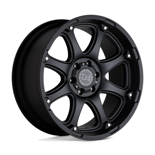 Black Rhino GLAMIS Matte Black 17x9 -12 5x127mm 78.1mm