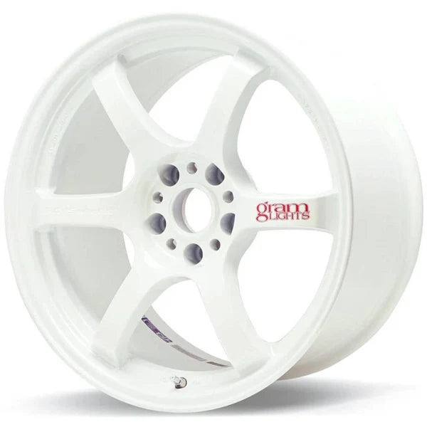 Gram Lights 57DR 18x9.5 +38 5x100 Ceramic White Pearl Wheel