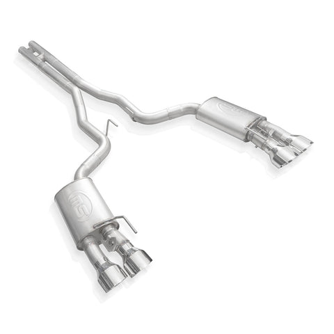 Stainless Works 2020 + Ford GT500 Redline Catback X-Pipe Exhaust Factory Connect - Polished Tips