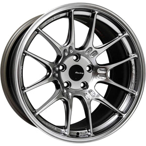 Enkei GTC02 18x10.5 5x114.3 15mm Offset 75mm Bore Hyper Silver Wheel