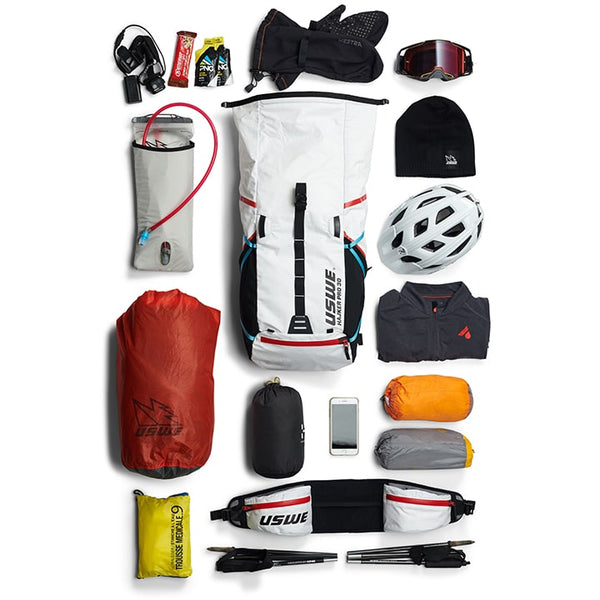 USWE Hajker Pro Winter Rolltop Daypack 30L - Cool White
