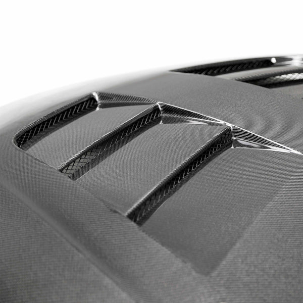 Seibon 2020 + Toyota GR Supra TSII-Style Double-Sided Carbon Fiber Hood