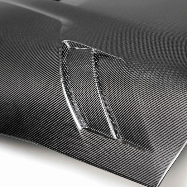 Seibon 2020 + Toyota GR Supra TSII-Style Double-Sided Carbon Fiber Hood