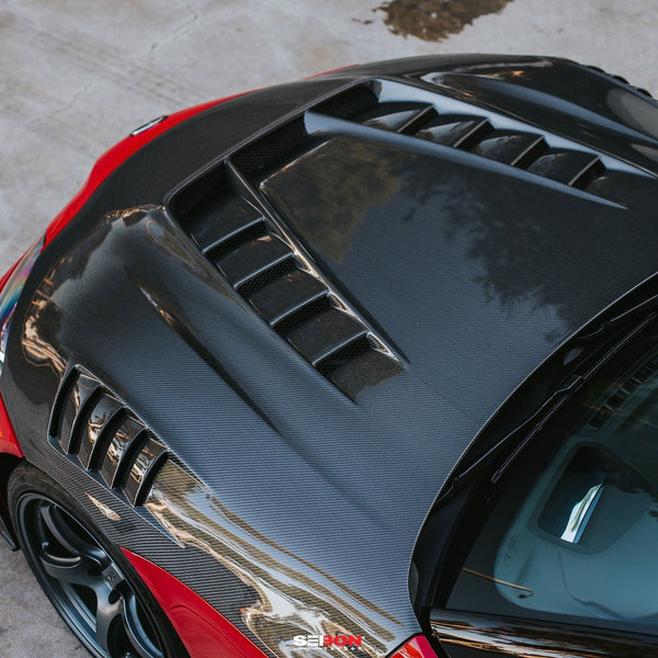 Seibon 2020+ Toyota GR Supra TV-Style Carbon Fiber Hood