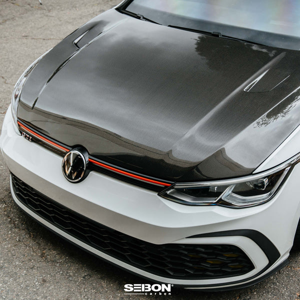 Seibon TM-Style Carbon Fiber Hood For 2022 + VW Golf MK8