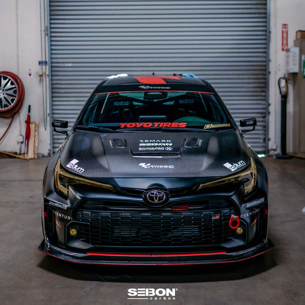 Seibon 2023 + Toyota GR Corolla VS-Style Dry Carbon Hood - Gloss Finish