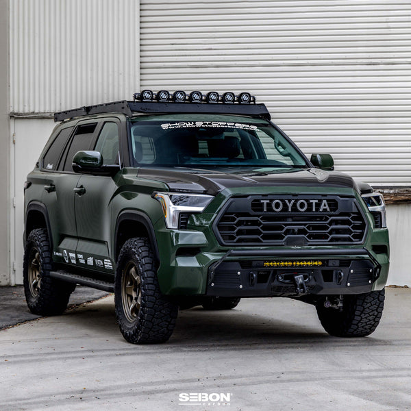 Seibon 2022 + Toyota Tundra / 2023 + Toyota Sequoia OE Style Carbon Fiber Hood