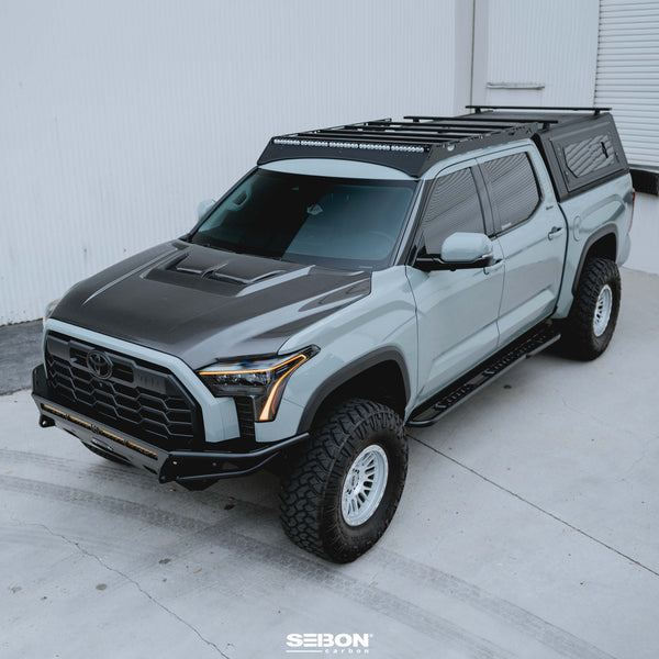 Seibon 2022 + Toyota Tundra / 2023 + Toyota Sequoia RR-Style Carbon Fiber Hood