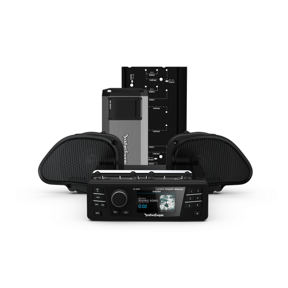 Rockford Fosgate 1998-2013 Harley Davidson Road Glide PMX Stage 2 Audio Kit