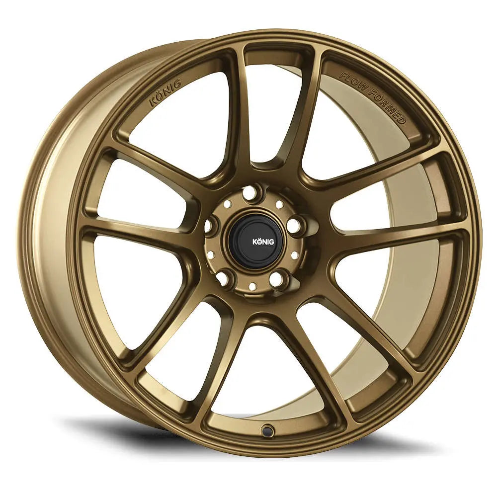 Konig Heliogram 17X9 5X114.3 ET38 Matte Bronze Knurled Bead Flow Formed