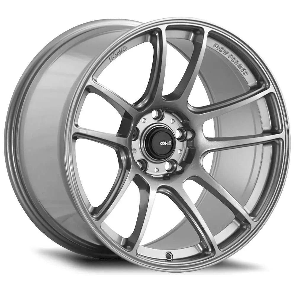 Konig Heliogram 17X9 5X114.3 ET38 Titanium Metallic Knurled Bead Flow Formed