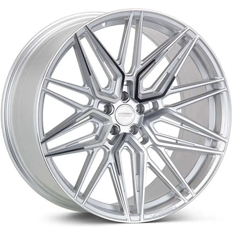 Vossen HF-7 20x9 / 5x120 / ET35 / Flat Face / 72.56 - Silver Polished Wheel