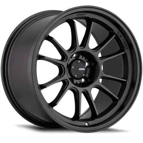 Konig Hypergram 15x7.5 4x100 ET35 Matte Black Wheel