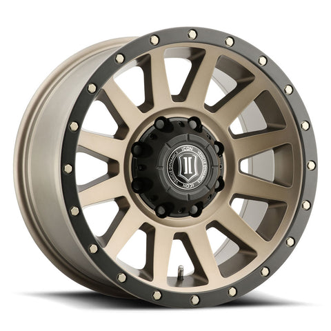 ICON Compression 18x9 8x6.5 (8x165) 12mm Offset 5.5in BS Bronze Wheel