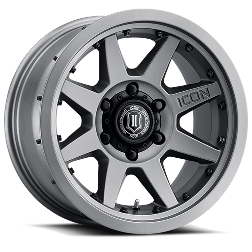 ICON Rebound Pro 17x8.5 6x5.5 25mm Offset 5.75in BS 95.1mm Bore Titanium Wheel