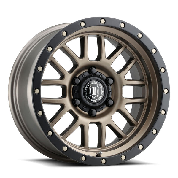 ICON Alpha 17x8.5 5x5 5X127 0mm Offset 4.75in BS 71.5mm Bore Bronze Wheel
