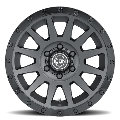 ICON Compression 18x9 5x150 25mm Offset 6in BS 110.1mm Bore Double Black Wheel