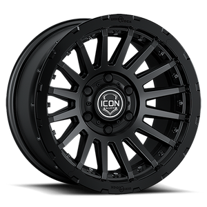 ICON Recon Pro 17x8.5 5x5 (5x127) -6mm Offset 4.5in BS 71.5mm Bore Satin Black Wheel