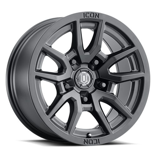 ICON Vector 5 17x8.5 5x150 25mm Offset 5.75in BS 110.1mm Bore Satin Black Wheel