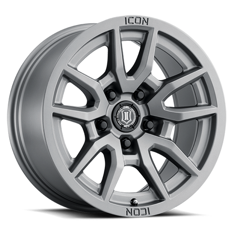 ICON Vector 5 17x8.5 5x150 25mm Offset 5.75in BS 110.1mm Bore Titanium Wheel