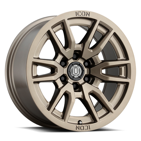 ICON Vector 6 - 17x8.5 6x135 6mm Offset 5in BS 87.1mm Bore Bronze Wheel