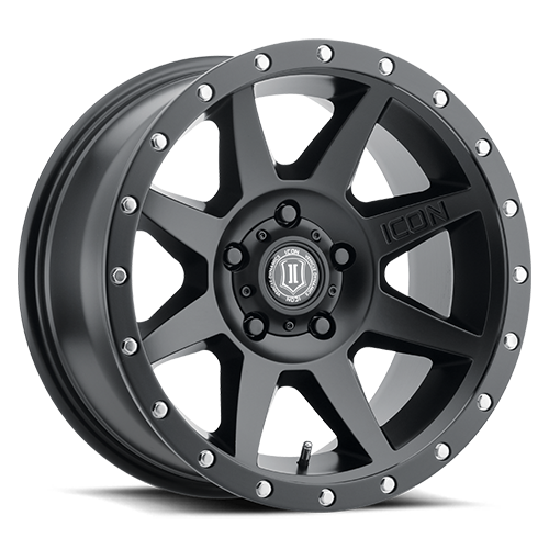 ICON Rebound 17x8.5 5x4.5 0mm Offset 4.75in BS 71.5mm Bore Satin Black Wheel