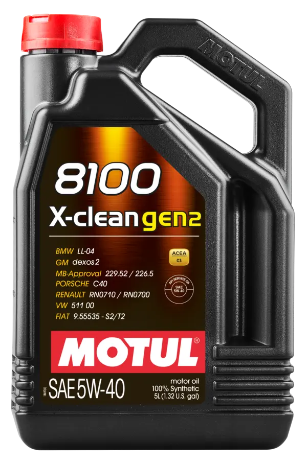 Motul 5L Synthetic Engine Oil 8100 X-CLEAN Gen 2 ( 4 Pack )