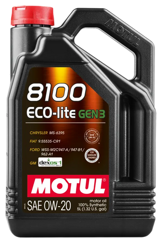 Motul 5L 8100 Eco-Lite Gen3 0W20 - ( 4 Pack )