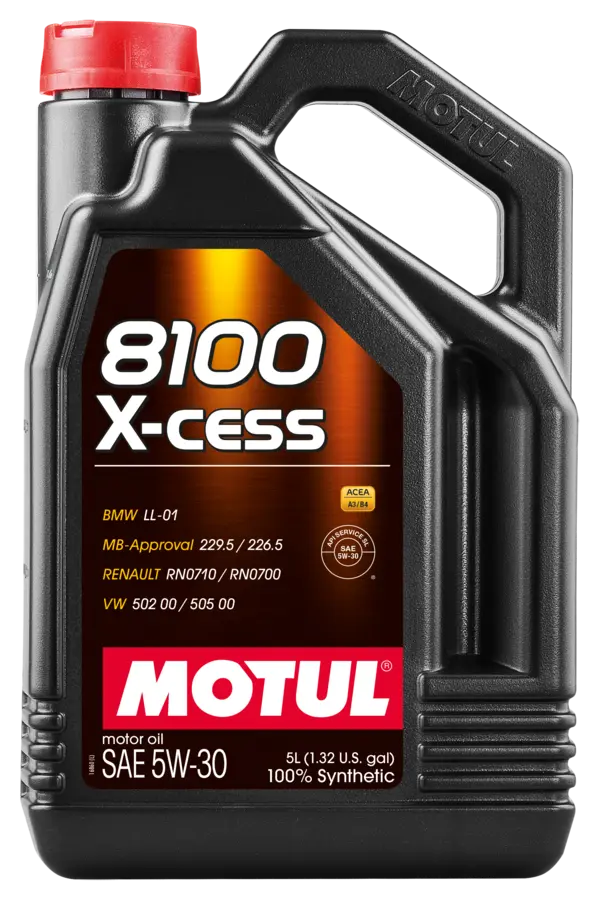 Motul Synthetic Engine Oil 8100 5W30 X-CESS 5L ( 4 Pack )