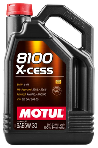 Motul Synthetic Engine Oil 8100 5W30 X-CESS 5L ( 4 Pack )