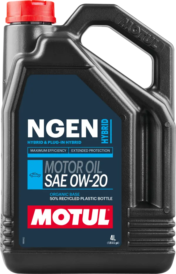 Motul 4L Hybrid  NGEN  Synthetic Motor Oil - 0W20 ( 4 Pack )