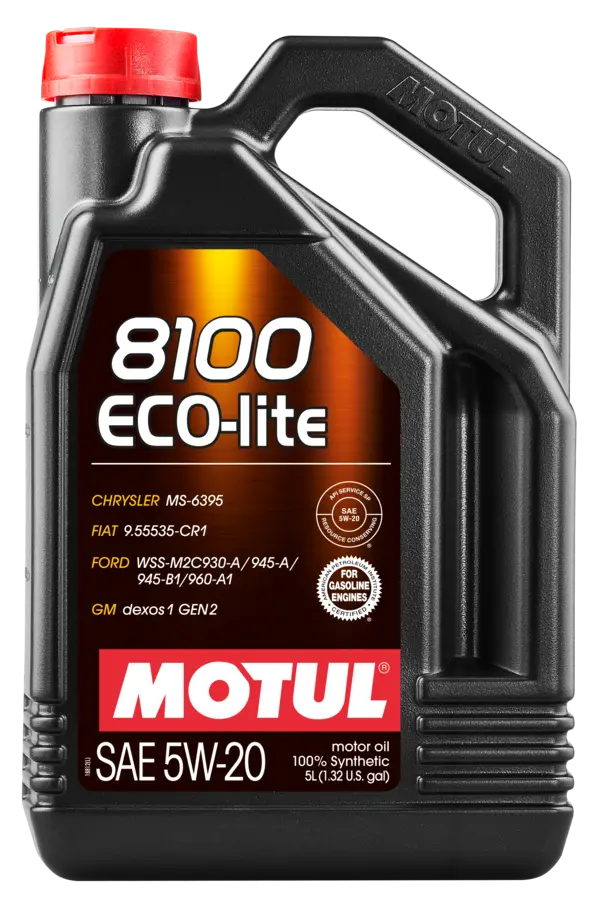 Motul 5L Synthetic Engine Oil 8100 5W20 ECO-LITE  ( 4 Pack )