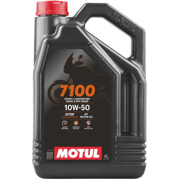 Motul 4L 7100 4-Stroke Engine Oil 10W50 4T ( 4 Pack )