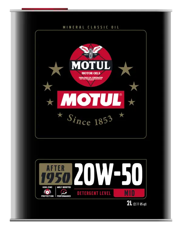 Motul 20W50 Classic Performance Oil - 5L ( 4 Pack )