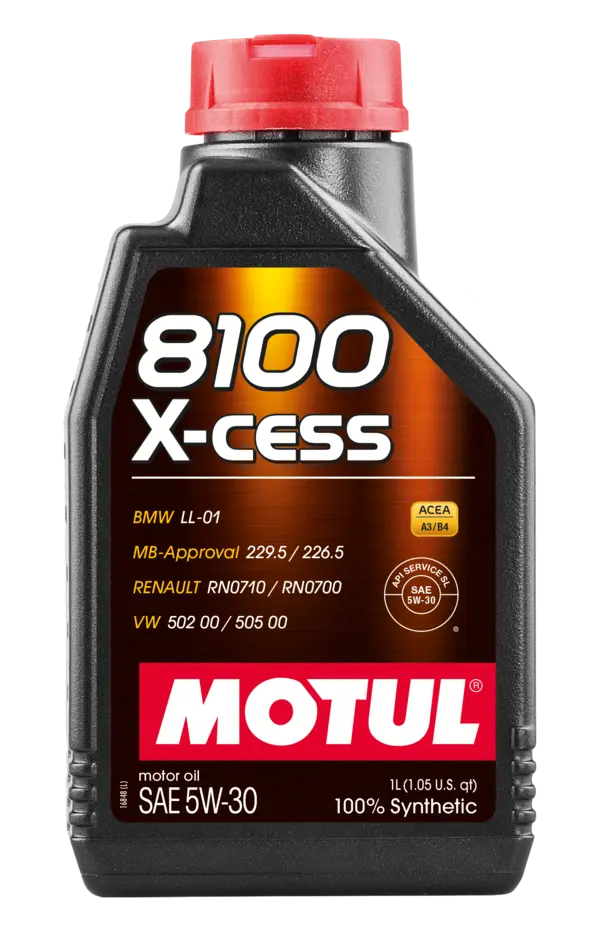 Motul Synthetic Engine Oil 8100 5W30 X-CESS 1L ( 12 Pack )