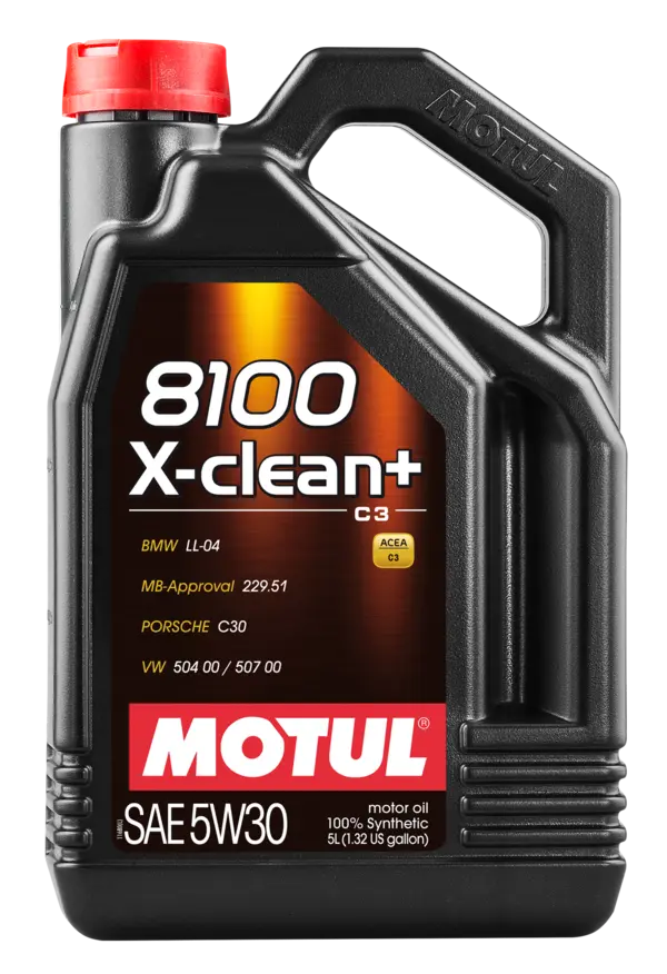 Motul 5L Synthetic Engine Oil 8100 5W30 X-CLEAN Plus ( 4 Pack )