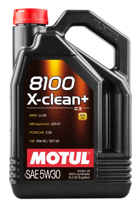 Motul 5L Synthetic Engine Oil 8100 5W30 X-CLEAN Plus ( 4 Pack )
