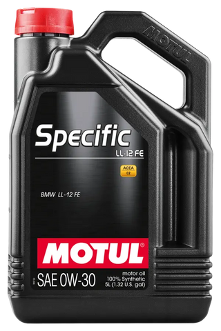 Motul 5L 100% Synthetic High Performance Specific Engine Oil ACEA C2 BMW LL-12 FE+ 0W30 ( 4 Pack )