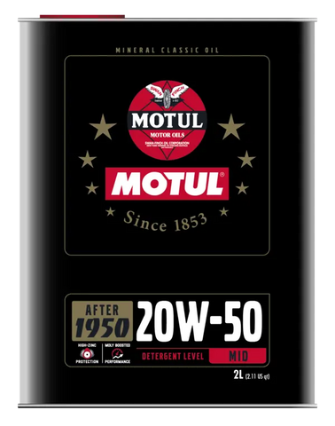 Motul 20W50 Classic Performance Oil - 2L ( 10 Pack )