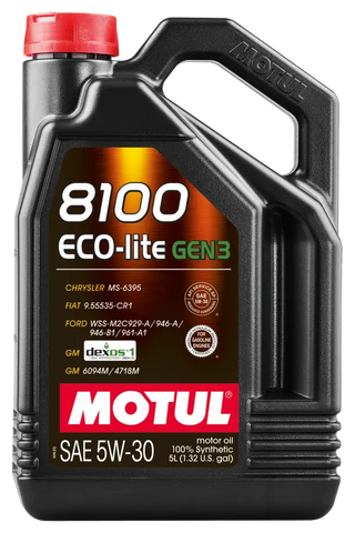 Motul 5L 8100 Eco-Lite Gen3 5W30 (4 Pack)