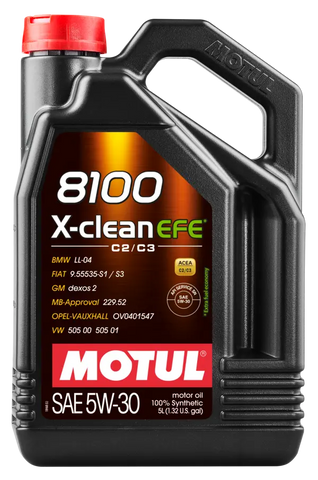 Motul 5L Synthetic Engine Oil 8100 X-Clean 5W30 ( 4 Pack )
