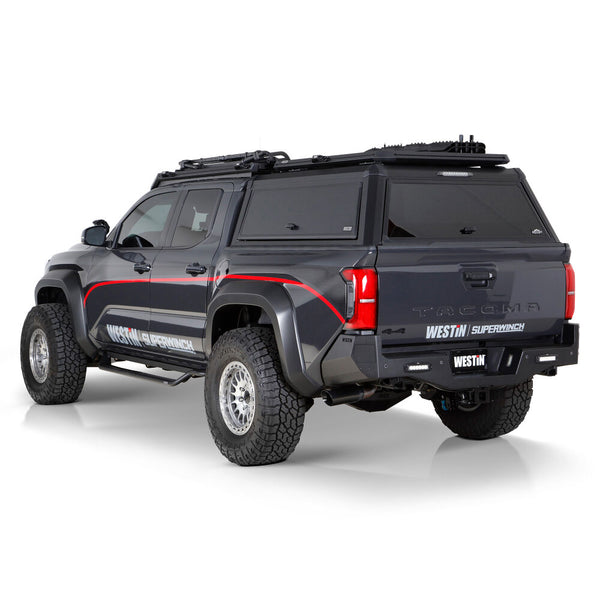 Westin EXP Truck Cap w/Sliding FR Glass COMPLETE KIT AS+ BS 2007 - 2021 Toyota Tundra CrewMax 5.5ft. Bed)