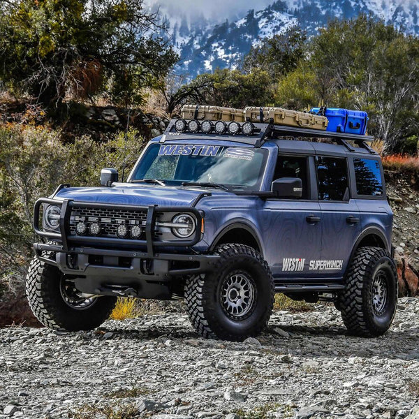 Westin 2021 + Ford Bronco 4dr. Mesa Roof Rack Kit - Textured Black